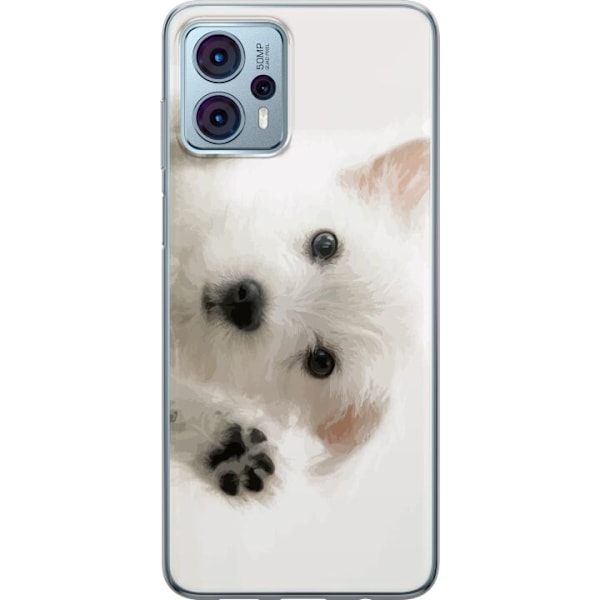 Motorola Moto G23 Gennemsigtig cover Hund