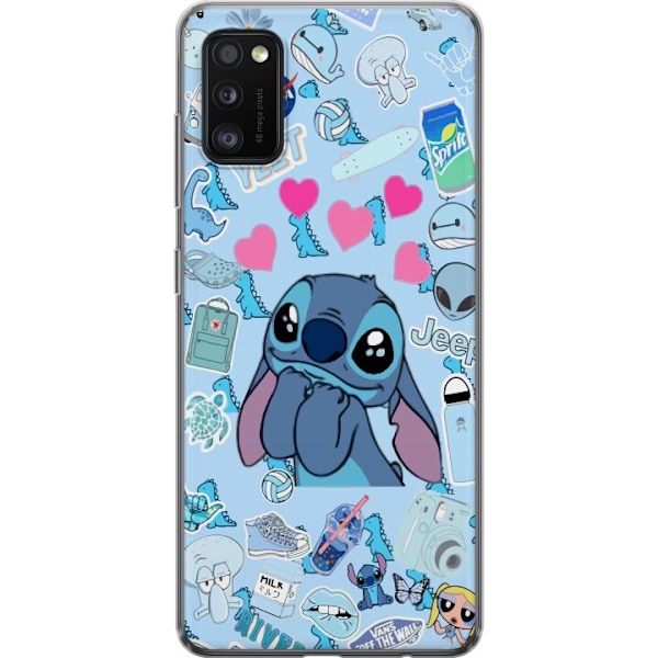 Samsung Galaxy A41 Läpinäkyvä kuori Stitch