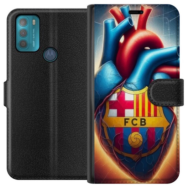 Motorola Moto G50 Lommeboketui FCB Hjerte