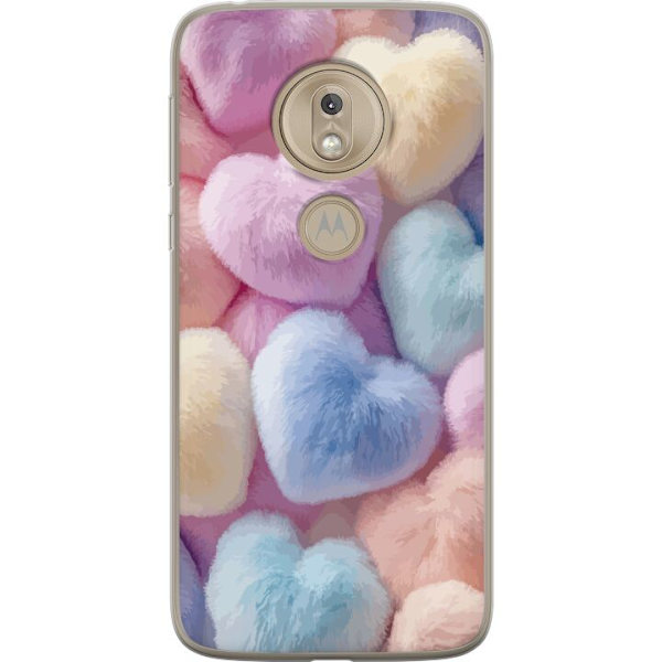 Motorola Moto G7 Play Gennemsigtig cover Hjerter Kærlighed Grafisk Design Romantisk Motiv Populær Symbol Grafisk Mønster Dekoration