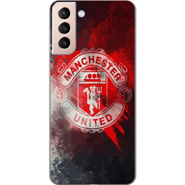 Samsung Galaxy S21 Läpinäkyvä kuori Manchester United