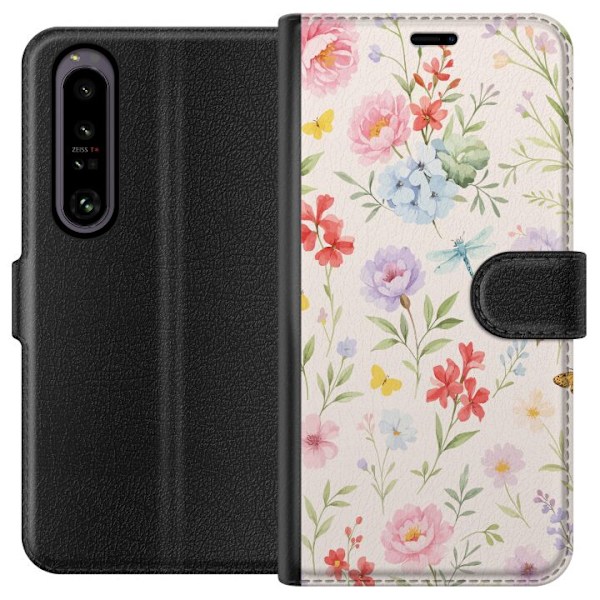 Sony Xperia 1 IV Plånboksfodral Blommor