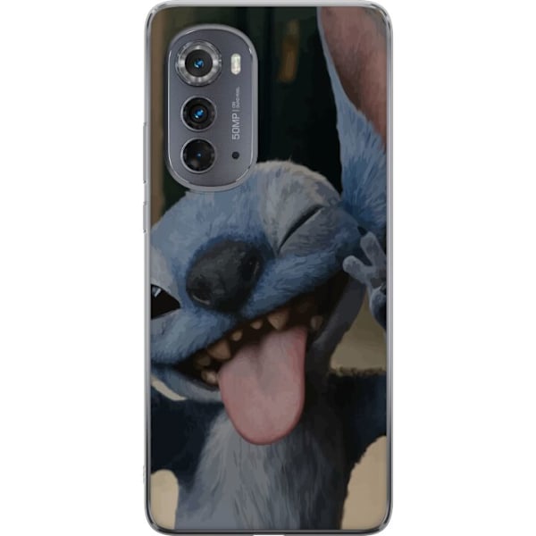 Motorola Edge (2022) Läpinäkyvä kuori Stitch Söpö Alien -
