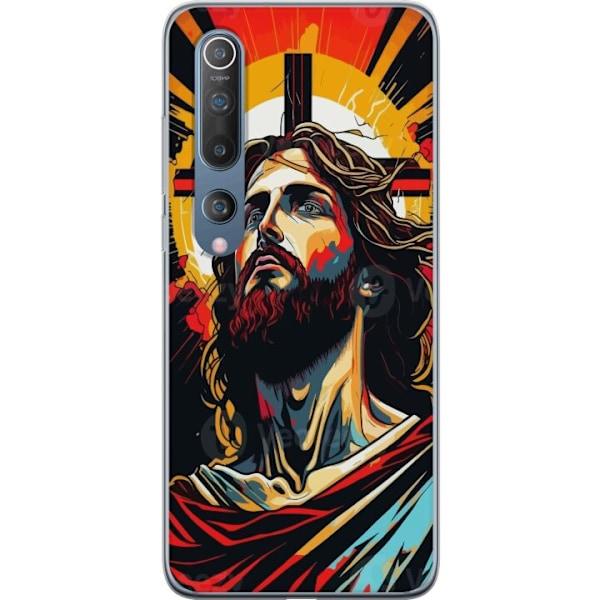 Xiaomi Mi 10 5G Läpinäkyvä kuori Jeesus ja Kortti - uskonno