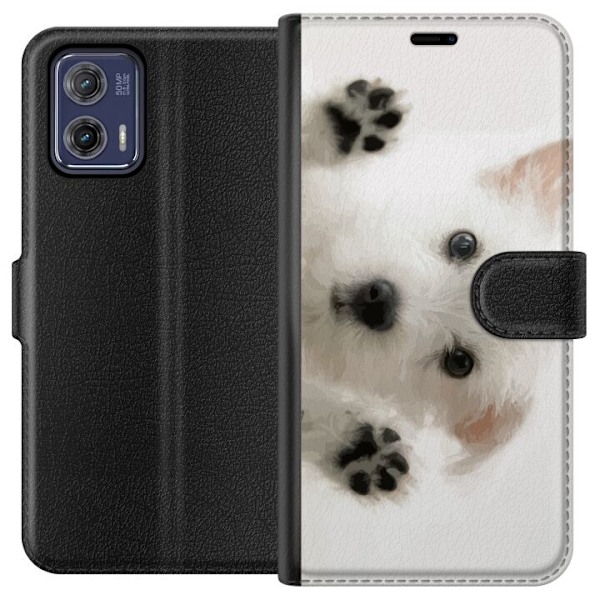 Motorola Moto G73 Plånboksfodral Hund