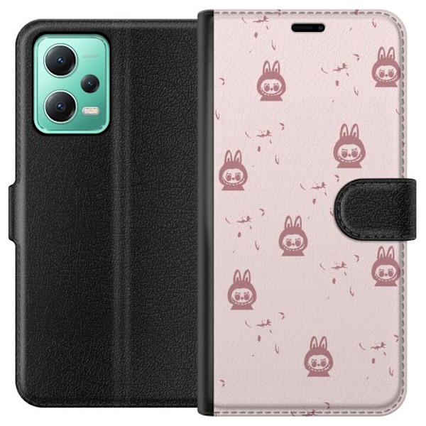 Xiaomi Redmi Note 12 Tegnebogsetui Labubu Neon Pop - Neonfarve