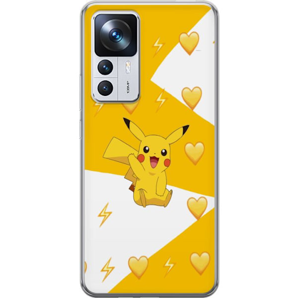 Xiaomi 12T Läpinäkyvä kuori Pikachu Pokémon Pelihahmo Peliaihe Suosittu Ikoni Sarjakuvasarja Pokémon GO Lasten Klassikko