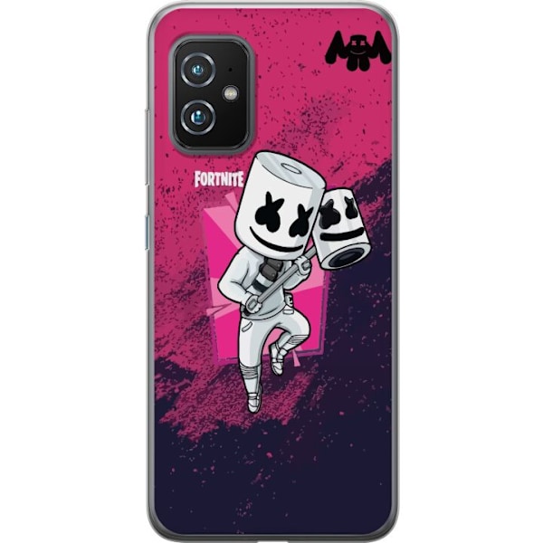 Asus Zenfone 8 Läpinäkyvä kuori Marshmello Fortnite Skin Em
