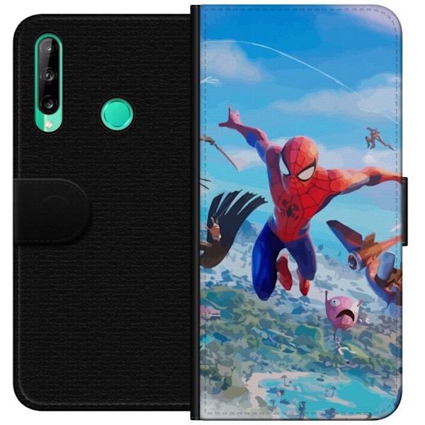 Huawei P40 lite E Lommeboketui Fortnite Spiderman