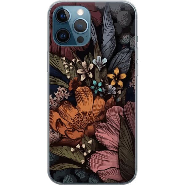 Kompatibel Mobilcover til Apple iPhone 12 Pro Vintage Blomster