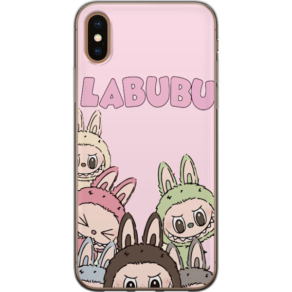 Apple iPhone XS Max Läpinäkyvä kuori Labubu Pop Mart Hahmot Keräilykohteet Suosittu Hahmosarja Suunnittelu Pop Mart Leikkikalutaide Aihe