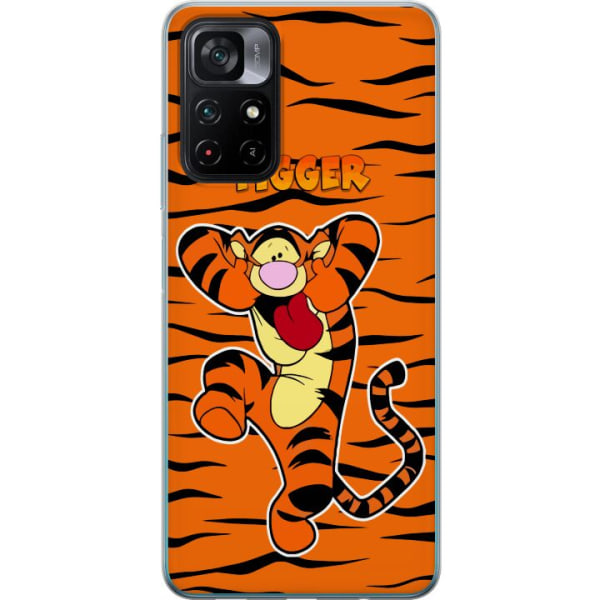 Xiaomi Poco M4 Pro 5G Gennemsigtig cover Tiger