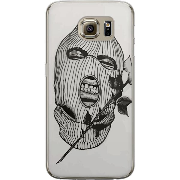 Samsung Galaxy S6 Gennemsigtig cover Ski Maske Ros Streetwear Design Grafisk Motiv Spænding Urban Stil Gadekunst Maskerade Symbol