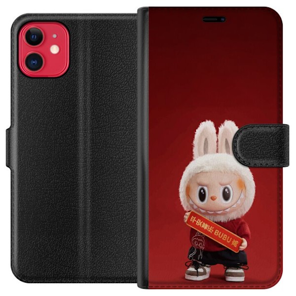 Apple iPhone 11 Lommeboketui Pop Mart The Monsters Labubu Lykk