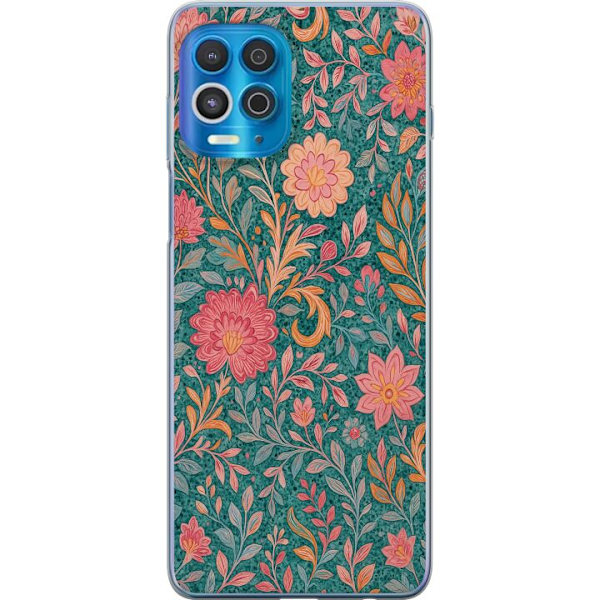 Motorola Edge S Gennemsigtig cover Floral Dream