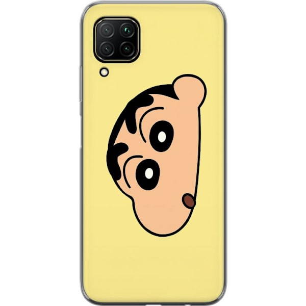 Huawei P40 lite Genomskinligt Skal Peeking Shinchan