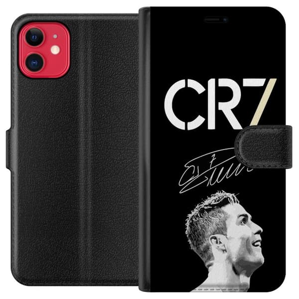 Kompatibel Tegnebogsetui til Apple iPhone 11 CR7 Ronaldo