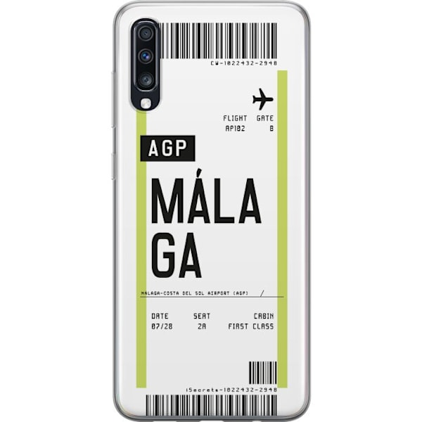 Samsung Galaxy A70 Gjennomsiktig deksel Malaga