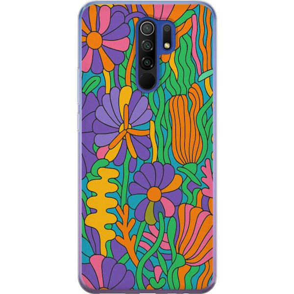 Xiaomi Redmi 9 Genomskinligt Skal Color Pop