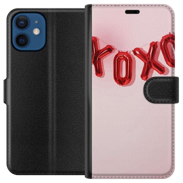 Kompatibel Tegnebogsetui til Apple iPhone 12 mini Valentinsdag XOXO