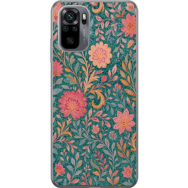 Xiaomi Redmi Note 10S Gennemsigtig cover Floral Dream