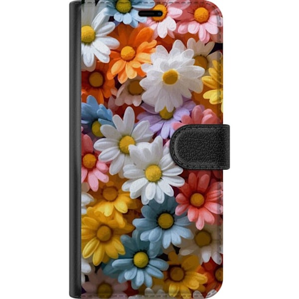 OnePlus 6 Tegnebogsetui Farvestrålende Blomster