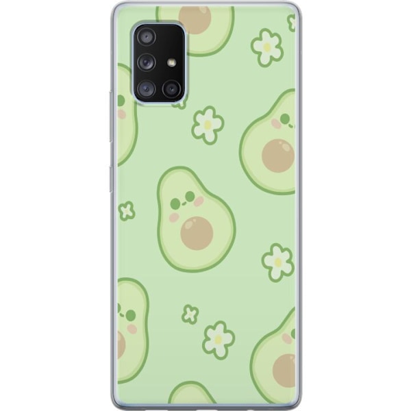 Samsung Galaxy A71 5G Gennemsigtig cover Avocado Sød