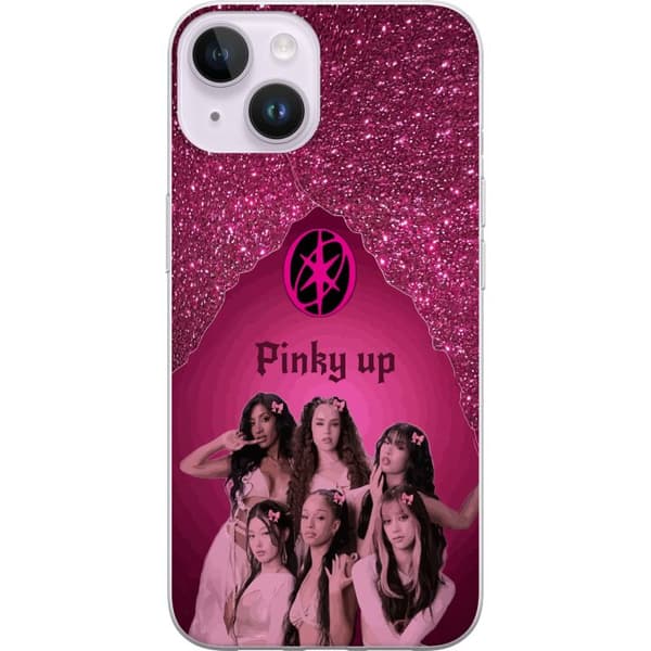 Kompatibelt Mobildeksel til Apple iPhone 15 Plus KATSEYE Pinky Up rosa