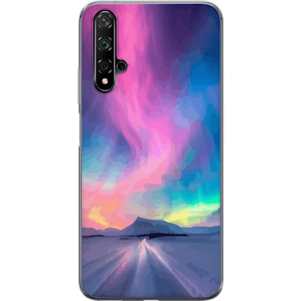 Huawei nova 5T Läpinäkyvä kuori Revontuli