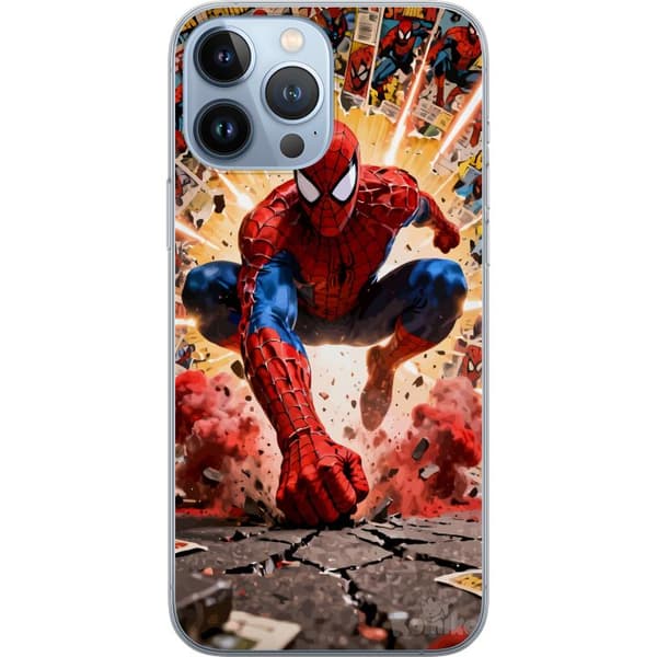 Kompatibelt Mobildeksel til Apple iPhone 13 Pro Max Spider Man action