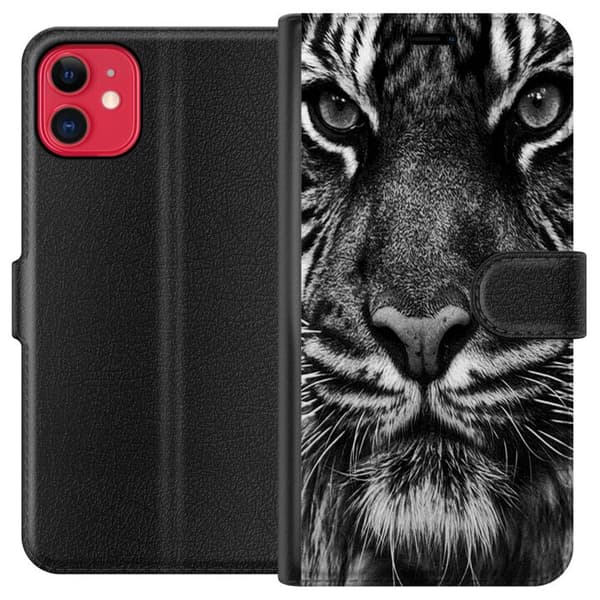Kompatibel Tegnebogsetui til Apple iPhone 11 Tiger