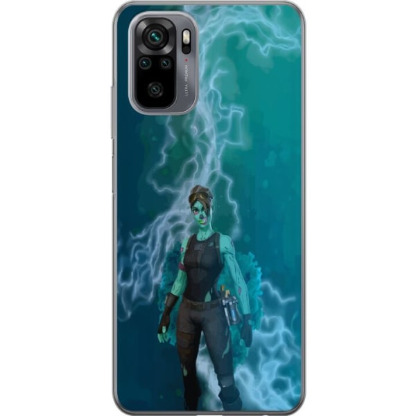 Xiaomi Redmi Note 10S Gennemsigtig cover Fortnite - Ghoul Troo