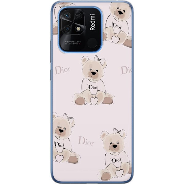 Xiaomi Redmi 10C Läpinäkyvä kuori Teddy Dior Vibes - ylelli