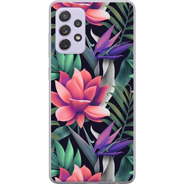 Samsung Galaxy A52s 5G Läpinäkyvä kuori Kukat