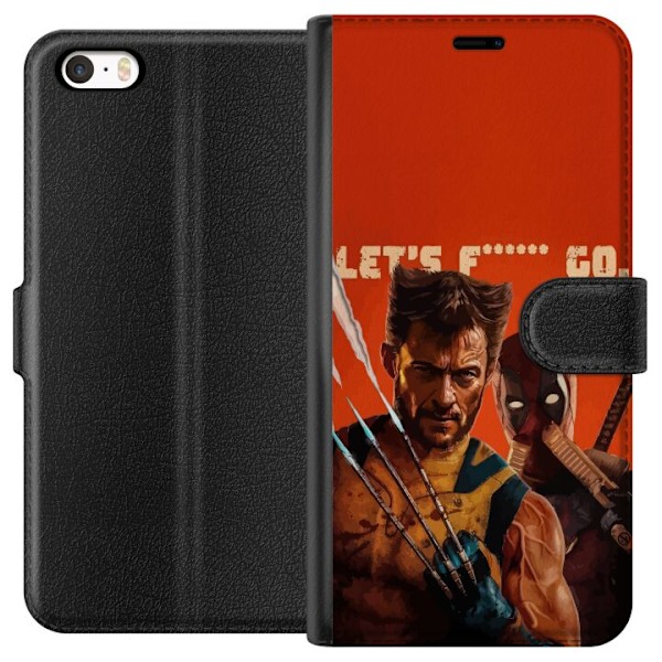 Apple iPhone 5s Lommeboketui Deadpool & Wolverine