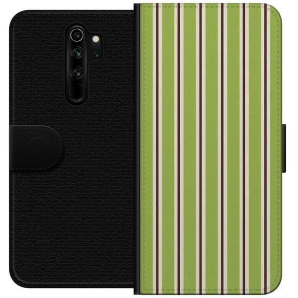 Kompatibelt Plånboksfodral till Xiaomi Redmi Note 8 Pro  Matcha Stripe grön