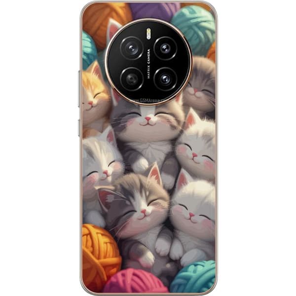 Kompatibelt Mobildeksel til Honor Magic7 Sovande kattungar beige