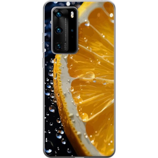 Huawei P40 Pro Gennemsigtig cover Appelsin