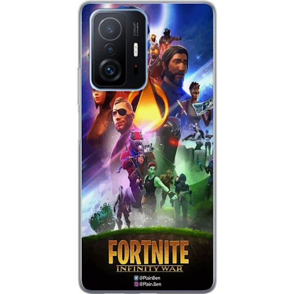 Xiaomi 11T Gennemsigtig cover Fortnite