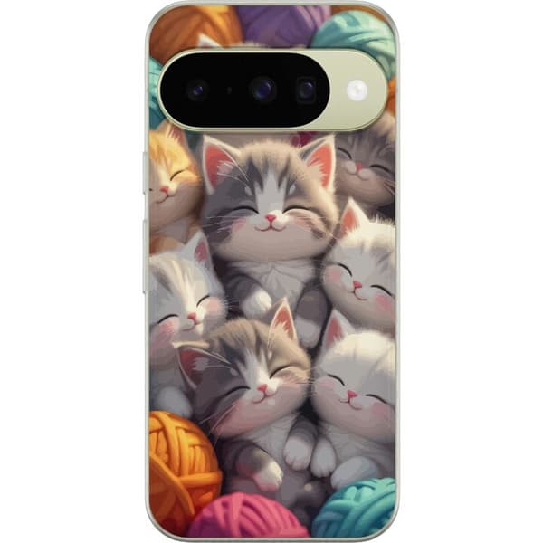 Kompatibel Mobilcover til Google Pixel 10 Sovande kattungar beige