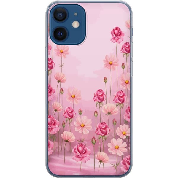 Kompatibel Mobilcover til Apple iPhone 12 Kronbladsdrøm Blød blush