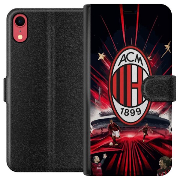 Apple iPhone XR Lommeboketui AC Milan