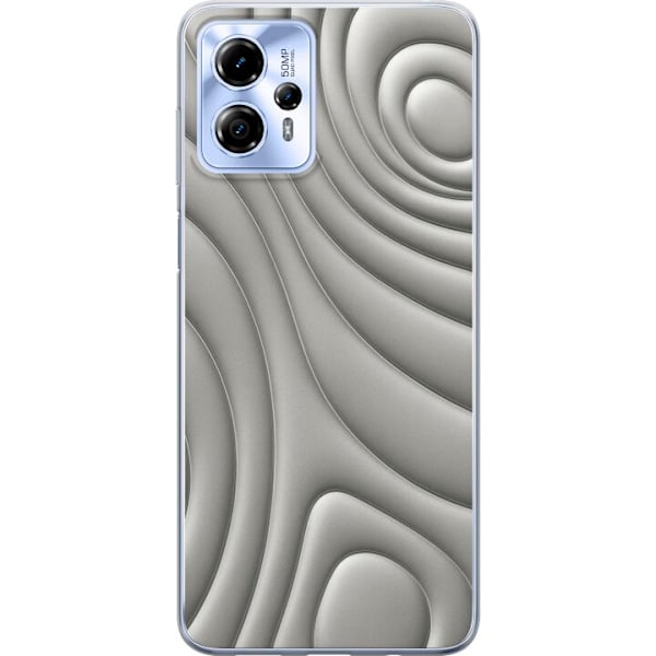 Motorola Moto G13 Läpinäkyvä kuori Hopea-aallot