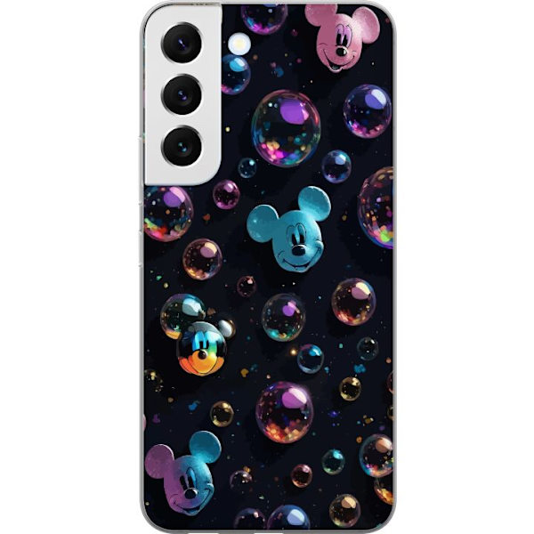 Samsung Galaxy S22+ 5G Läpinäkyvä kuori  Mikki Hiiri Disney Kuplat Suunnittelu Hauska Motiivi Suosittu Disney-hahmo Piirrossarja Lasten Klassikko