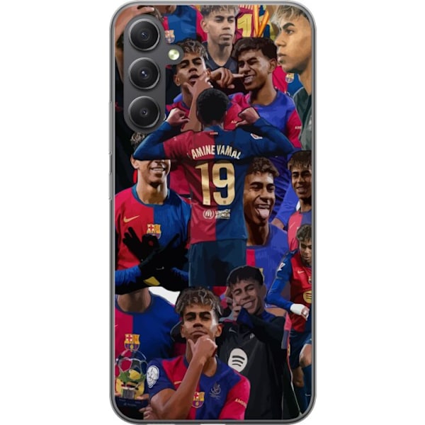 Samsung Galaxy A15 5G Läpinäkyvä kuori Lamine Yamal mobiilikotelo jalkapallofaneille