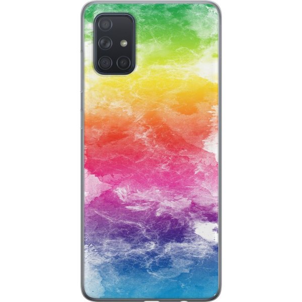 Samsung Galaxy A71 Cover / Mobilcover - Vandfarvet Fade