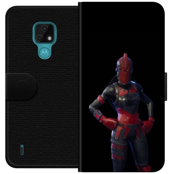 Motorola Moto E7 Plånboksfodral Fortnite - Red Knight