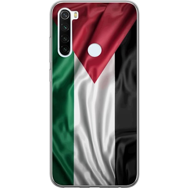 Xiaomi Redmi Note 8 Gennemsigtig cover Palestinaflaget – ikonisk frihedssymbol i rød, sort, hvid og grøn