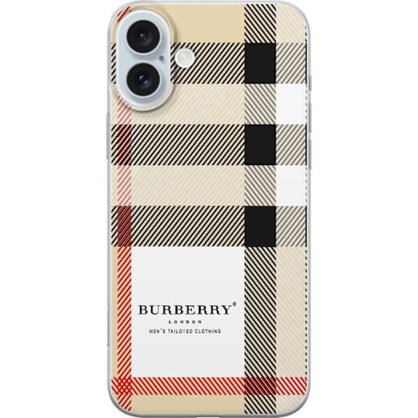 Apple iPhone 16 Plus Genomskinligt Skal Burberry