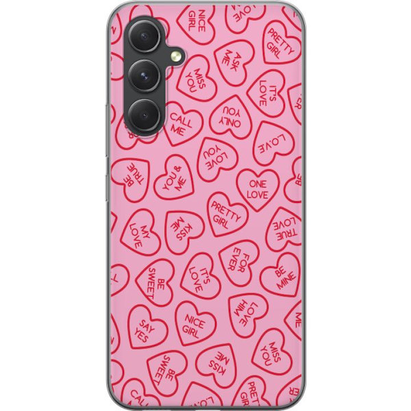 Samsung Galaxy S24 FE Gennemsigtig cover Valentinsdag 2025